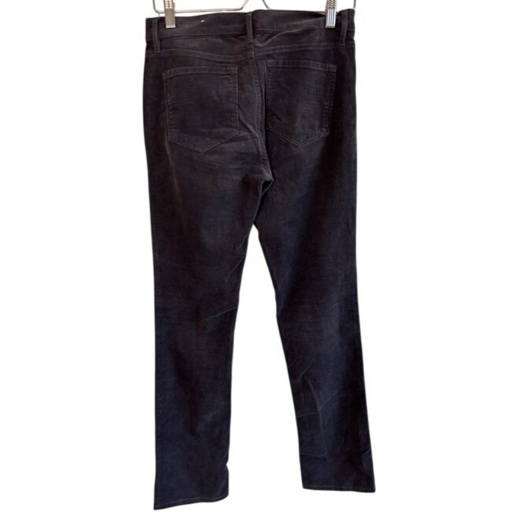 LOFT Modern Straight Corduroy Pants Charcoal Gray Stretch 4 27 NWOT Consign - Picture 2 of 8